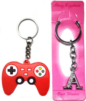 ShopTalk Video Gaming Controller & Metal letter A Key Chain