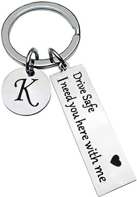 Myurawells Drive Safe Keychain | Couple Keychain| Drive Safe I Boyfriend Gift Key Chain