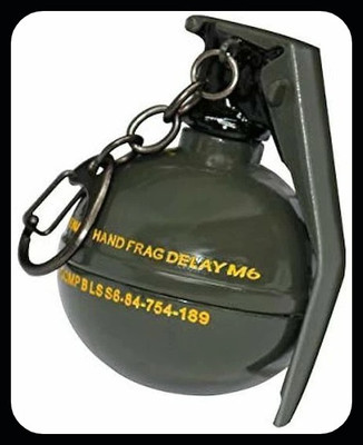 gtrp Top_PUBG Game Battleground Hand Frag Grenade Metal Keychain Key Chain
