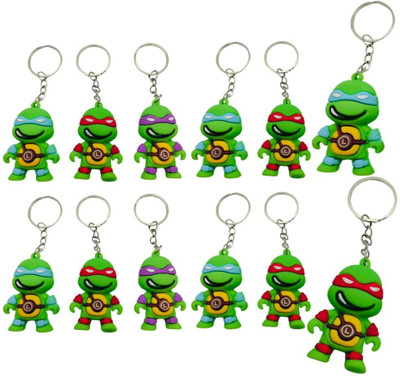 Birthday Popper Ninja Theme Keychains | Set of 12 | Birthday Party Return Gifts Key Chain