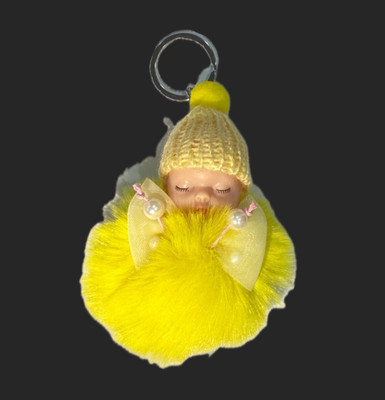 SHRI JI Cute Sleeping Baby Doll Keychain with Bow Key Chain