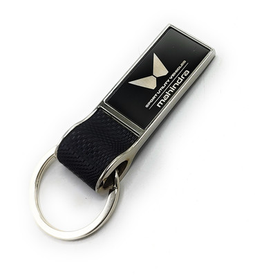 Jdp Novelty Leather Metal Keychain for sport utility m-a-h-i-n-d-r-a Car Key Chain
