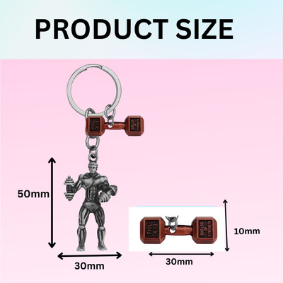 Shiv Jagdamba Fitness Gym Keychain Bodybuilder Motivational Workout Keychain SKeyCom2024110 Key Chain