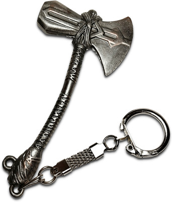 swagtreg Thor Stormbreaker Axe Keychain – Metal Hammer Axe for Superhero Fans & kids Key Chain