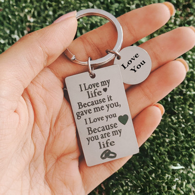 Shiv Jagdamba I Love My Life Because It gave Me You Keychain LCShivKey202350 Key Chain