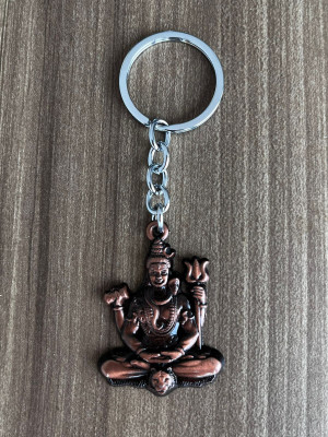 BLESSINGS Shiv Bronze Metal Key Chain