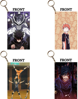 Hariyaali Enterprises LLP MEGUMI RAGE × NISHINOYA TANAKA Unique Style 4 pcs Combo Key Chain
