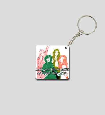 Special Trend Hub Good Times Glow Hard Times Flow Printed Keychain Pack of 2 Key Chain