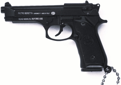 Beretta Metal Miniature Model Collectible Non Firing Model with Various Features Key Chain