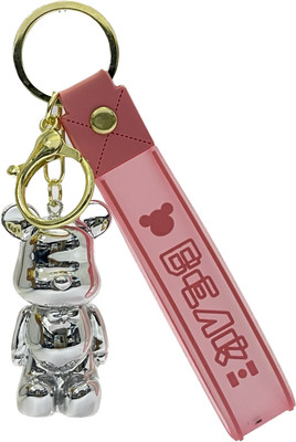 Mubco Bearbrick Crystal 3D Keychain | Strap Charm & Hook | Cartoon Model Pendant Gift Key Chain
