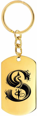 Sullery Stainless Steel Alphabet Letter Keychain Initial CharmSullery2025439 Key Chain