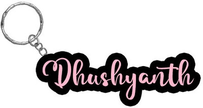 SY Gifts BPK Dhushyanth Name Keychain Key Chain
