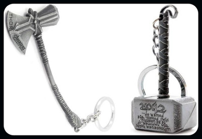 gtrp Keychain-Silver Thor Axe-Hamme Key Chain