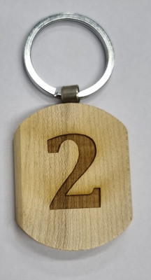 BLESSINGS Number 2 Wooden Key Chain