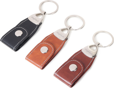 Highlark Belt Loop Leather Keyring & Keychain | Key Chain For Home, Office, Car & Bike Key Chain
