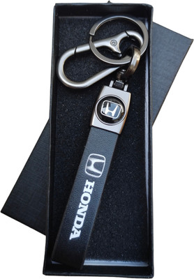 JNV Leather Keychain Compatible With Honda Car Key Chain