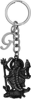 Shiv Jagdamba Hindu Deity Goddess Maha Kali Initial Letter Alphabet - G Shivkey2022485 Key Chain