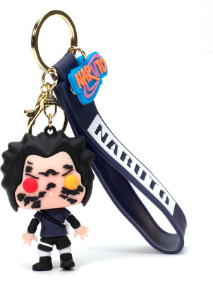 Daiyamondo Naruto Anime Sasuke Curse Mark 3D Broad Rubber Keychain Brings Your Inner Ninja Key Chain