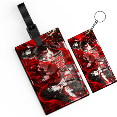 Morons Customized Itachi Uchiha Printed Luggage Tag & Keychain - D4 Key Chain