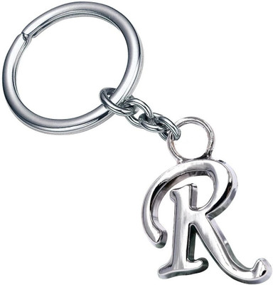 BBG NEW_Alphabet Letter R Metal Keychain Keyring Key Chain