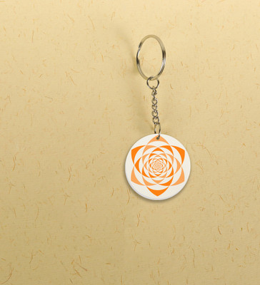 Special Trend Hub Timeless Mandala: Printed Round Keychains Pack of 2 Key Chain