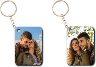 LIVE UNIQUE Personalized & Customized Photo Keychain for Bike, Car, photo keyring Key Chain
