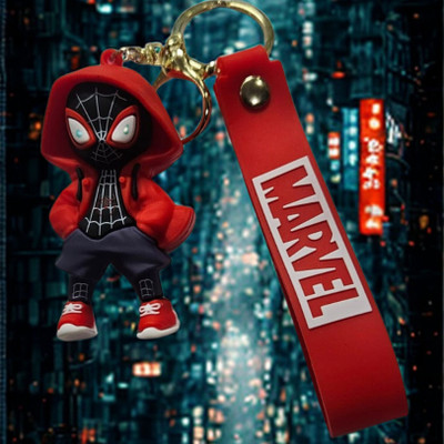 World Gift Mart Spiderman Miles Morales Keychain| Premium Bag Charm for Boys & Girls| Key Chain