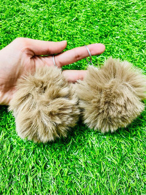 GKM Fur Soft Pom pom combo set keychain Key Chain