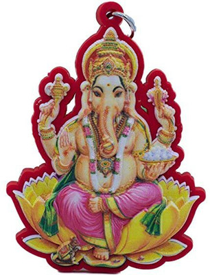 Meeko.com Single Side Ganesha Ji ! Rubber Keychain for car bike (Multi-Color)1b Key Chain