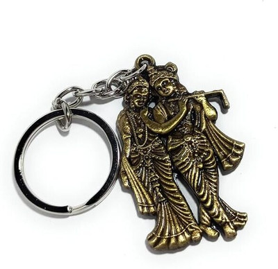 GKM Lord Radhe Krishna double sided attractive keychain Key Chain