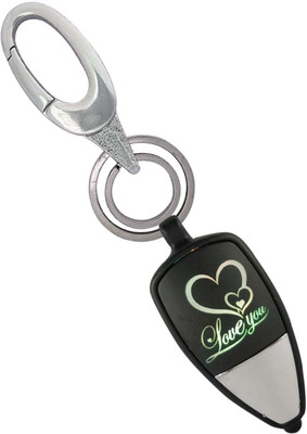 SHOKY LOOKS Perfect Quality Love U Colorful Light With Locking Lock Key Chain