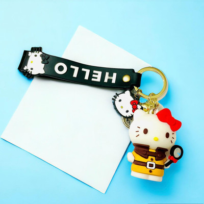GKM Cartoon Characters Keychain for Girls Boys, Cute Silicon Keychains Key Chain