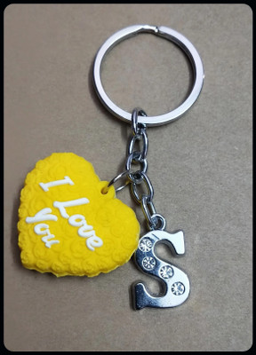 Meeko.com Heart With S Letter Bike 01-KC Key Chain