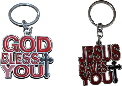 MOREL JESUS LOVES YOU AND GOD BLESS YOU KEYCHAIN COMBO Key Chain