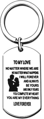 Myurawells Valentine Gifts Key Chain to My Love,My Everything/Love Forever Key Chain