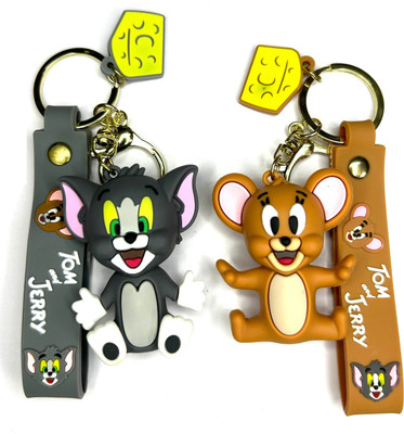FLAMBE TOM & JERRY 3D SITTING Key Chain