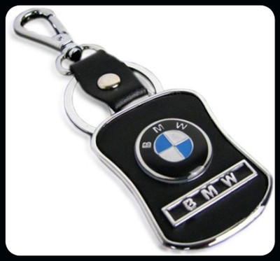 gtrp Keychain-BMW Car Leather and Metal Logo Key Chain Key Chain