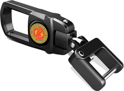 Keycraft Metal for Royal Enfield Motorcycles | Premium Stainless Steel | Black Color Key Chain