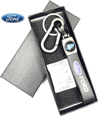 FLAMBE Model Ford Car Keychain premium Stainless steel Metal silver finish Key Chain
