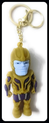 Dashify Cartoon Character Silicone Rubber Keychain_x118 Key Chain