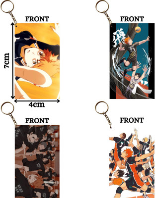 Hariyaali Enterprises LLP Haikyu! KARASUNO FLY HIGH GUYS GO Unique Style 4 pcs Combo Key Chain