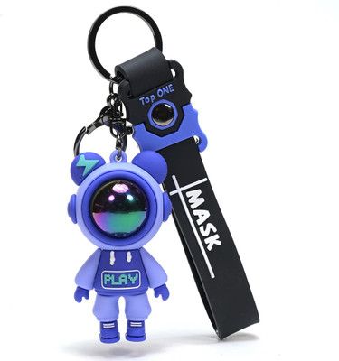 Daiyamondo Stylishly Soar to Space with Our 3D Astronaut Keychain - Long Ribbon Included Key Chain