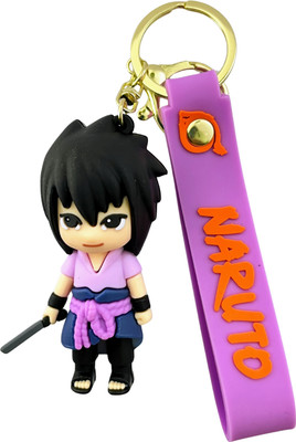 Kraft Crate Sasuke Uchiha Inspired 3D Rubber Keychain | Naruto-Anime Gifts & Collectibles | Key Chain