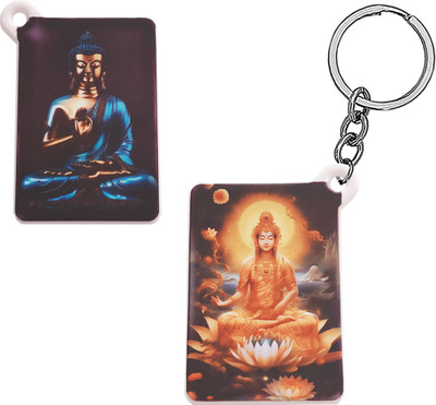 Sullery Religious Lord Gautam Buddha Polymer Keychain SulleryKeyP78 Key Chain