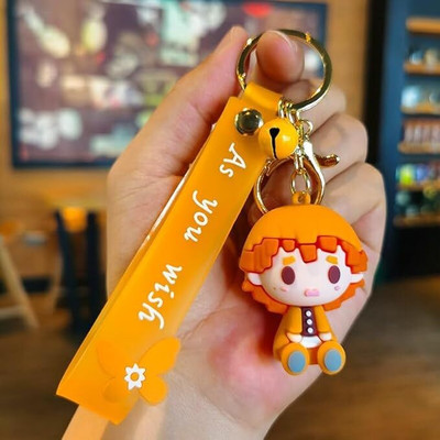 Funfob Zenitsu Keychain Demon SlayerChains Cosplay Manga Otaku |Zenitsu Keychain As You Key Chain