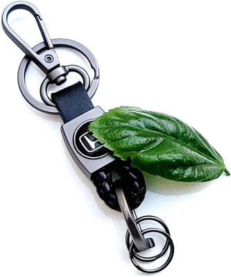 gtrp HONDA LEATHER KEYCHAINS AND KEYRINGS COMPATIBLE WITH CARS Key Chain