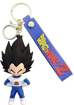 Shilpmart Cartoon Character Keychain with Blue Strap, Anime Collectible Figure Key Chain