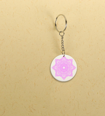 Special Trend Hub Circle of Calm: Printed Round Keychains Pack of 2 Key Chain
