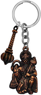 M Men Style Religious Lord Pawanputr Bajrangbali Hanuman With Gada Bike Keychain SKey2022569 Key Chain