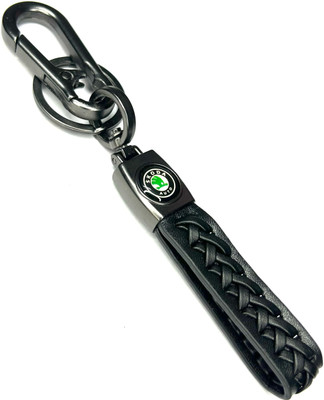 FLAMBE skoda car Black Design Keychain Key Chain